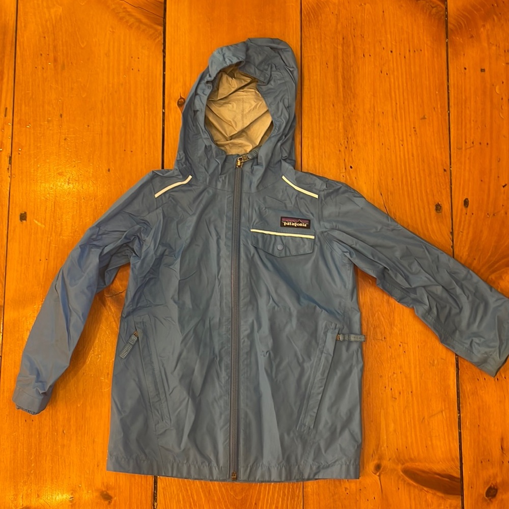 Patagonia Kids Rain Jacket Torrentshell sky blue Size 4T